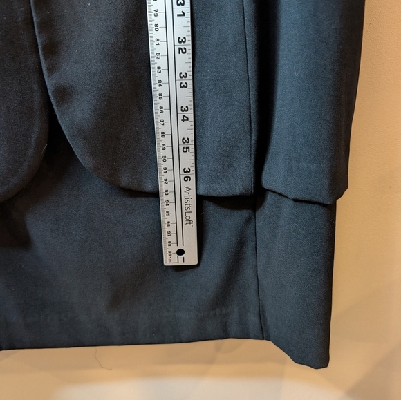 Vintage Women Sophisticate Plus Size 20 Women's Layered Black Leopard Dress - Picture 9 of 10